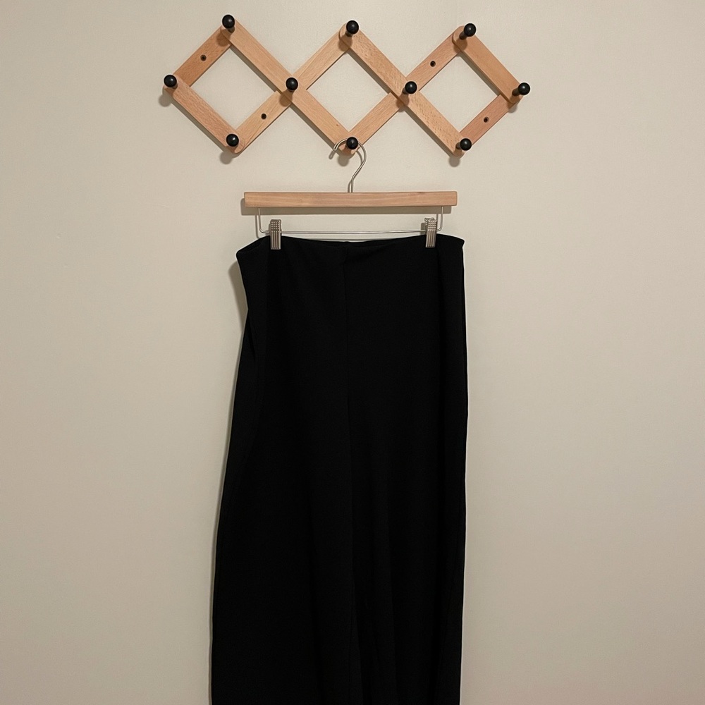 H&M Black Wide Leg Pants, Size Large